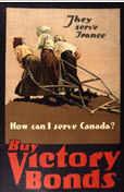 Canadian WWI general poster: They Serve France ... 