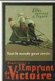 Canadian WWI general poster: Elles servent la France ... 