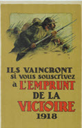 Canadian WWI general poster: Ils vaincront si vous souscrivez...