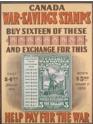 Canadian WWI general poster: Canada War-Savings Stamps