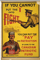 Canadian WWI general poster: If You Cannot Put the I into Fight... 