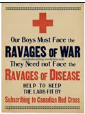 Canadian WWI general poster: Our Boys Must Face the Ravages of War 