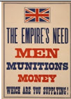 Canadian WWI general poster: The Empire's Need