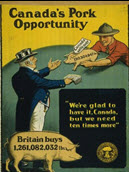 Canadian WWI general poster: Canada's Pork Opportunity