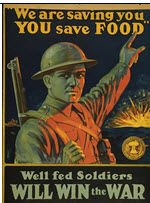 Canadian WWI general poster: We Are Saving You – You Save Food 