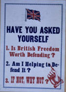 Canadian WWI recruiting poster: Have You Asked Yourself...