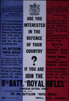 Canadian WWI recruiting poster: Are You Interested in the Defence of Your Country?