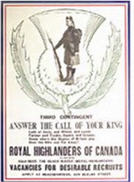Canadian WWI recruiting poster: Third Contingent/ Answer the Call of Your King