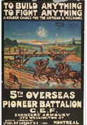 Canadian WWI recruiting poster: To Build Anything/To Fight Anything