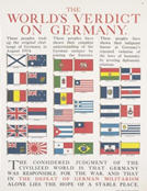 English WWI poster: The World's Verdict on Gemany