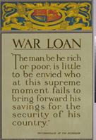English WWI poster: War Loan