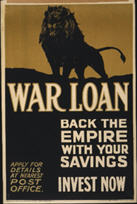 English WWI poster: War Loan/Back the Empire
