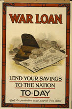 English WWI poster: War Loan/Lend Your Savings