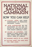 English WWI poster: National Savings Campaign