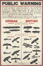 English WWI poster: Public Warning