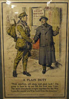 English WWI poster: A Plain Duty