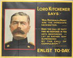 English WWI recruiting poster: Lord Kitchener Says...