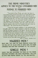 English WWI recruiting poster: The Prime Minister's Advice...