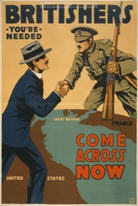 English WWI recruiting poster: Britishers/You're Needed