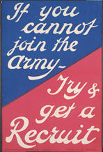 English WWI recruiting poster: If You Cannot Join the Army...