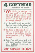 English WWI recruiting poster: 4 Gofyniad / [4 Questions]