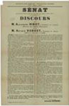 French WWI poster: Sénat/Extrait du procès-verbal de la séance du Jeudi 5 avril 1917