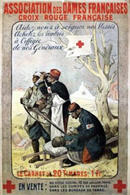 French WWI poster: Association des dames françaises Croix-Rouge française...