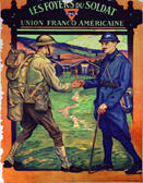 French WWI poster: Les Foyers du Soldat