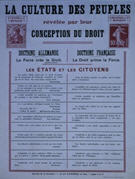 French WWI poster: La culture des evelee par leur conception du droit
