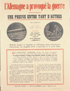 French WWI poster: L'Allemagne a provoqué la guerre 