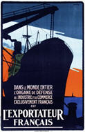 French WWI poster: L'exportateur Francais