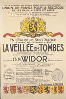 French WWI poster: La veillée des tombes