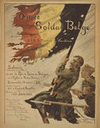French WWI poster: Oeuvre du soldat Belge