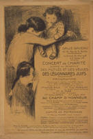 French WWI poster: Concert de charité donné au débnéfice...