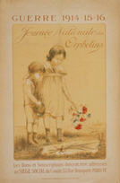 French WWI poster: Guerre 1914-15-16 Journée nationale des orphelins