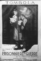 French WWI poster: Tombola au profit des prisonniers de guerre