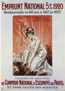 French WWI poster: Emprunt National 5% 1920