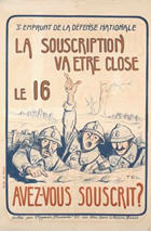 French WWI poster: 3e emprunt de la defense nationale 