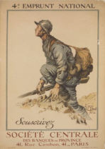 French WWI poster: 4e Emprunt National...