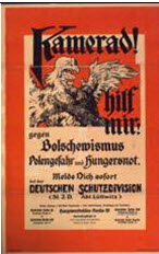 German WWI poster: Kamerad! Hilf mir!