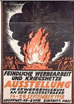 German WWI poster: Feindliche Werbearbeit