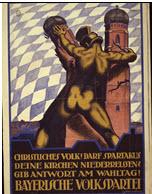 German WWI poster: Christliches Volk!