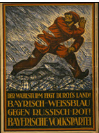 German WWI poster: Der Wahlsturm fegt durch's Land! 