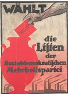 German WWI poster: Wählt die Liste treu