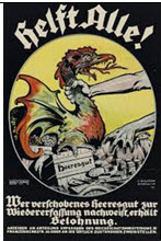 German WWI poster: Helft Alle!