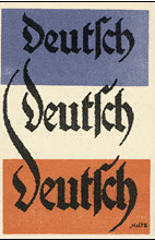 German WWI poster: Deutsch Deutsch Deutsch