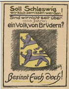 German WWI poster: Soll Schleswig wirklich zerrissenwerden!