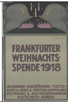 German WWI poster: Frankfurter Weihnachts-spende 1918