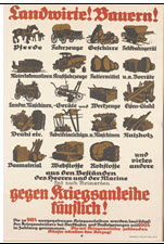 German WWI poster: Landwirte! Bauern!