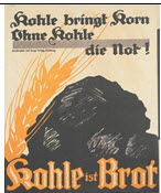 German WWI poster: Kohle bringt Korn